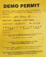 Demolition Permit for Project in Florahomes Florida in Putnam County