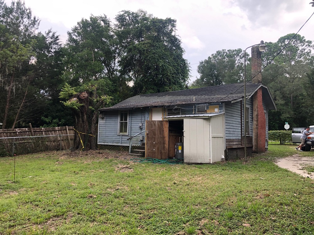 Back side of the house to be removed on State Road 100