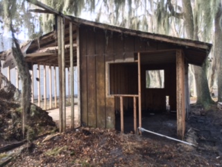 Before Shed was Demolished in Clay County