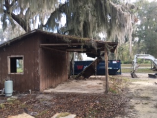 Before Shed was Demolished in Keystone Heights, Florida